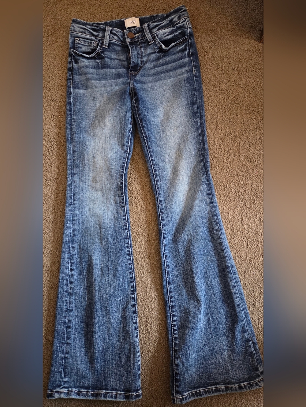 BKE Girl's Light Blue Flare Jeans